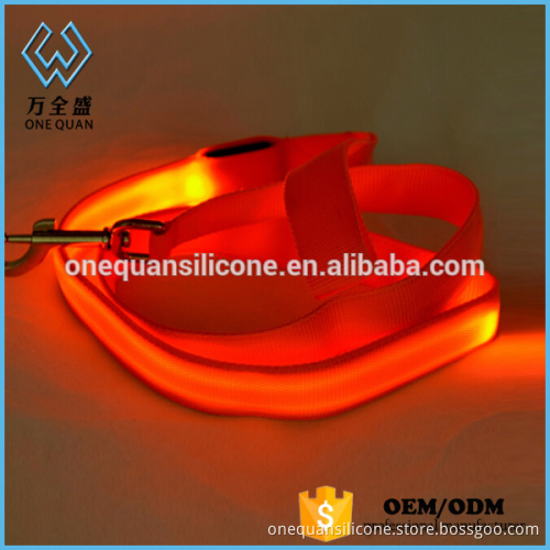 High Quality Night Safety Nylon Pet Flashing Led Dog Collar